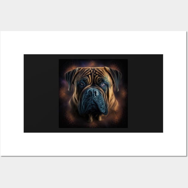 A Fractal Design of A Bullmastiff Wall Art by daniel4510